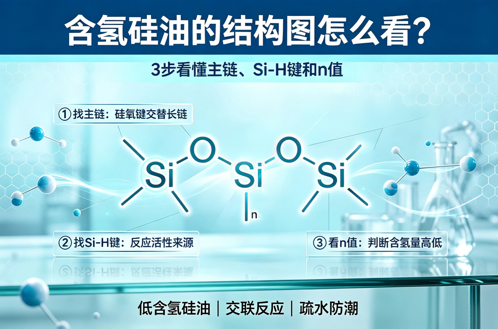 含氢硅油结构图_含氢硅油_硅油_中科鸿泰硅油厂家_含氢硅油怎么选