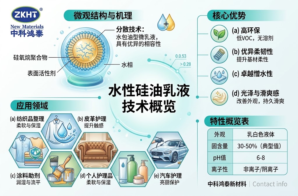 水性硅油乳液的特性