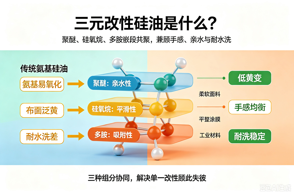 中科鸿泰硅油_三元改性硅油是什么_三元改性硅油_柔软剂_消泡剂_匀泡剂_涂料行业_纺织行业_低黄变_耐水洗差_亲水硅油