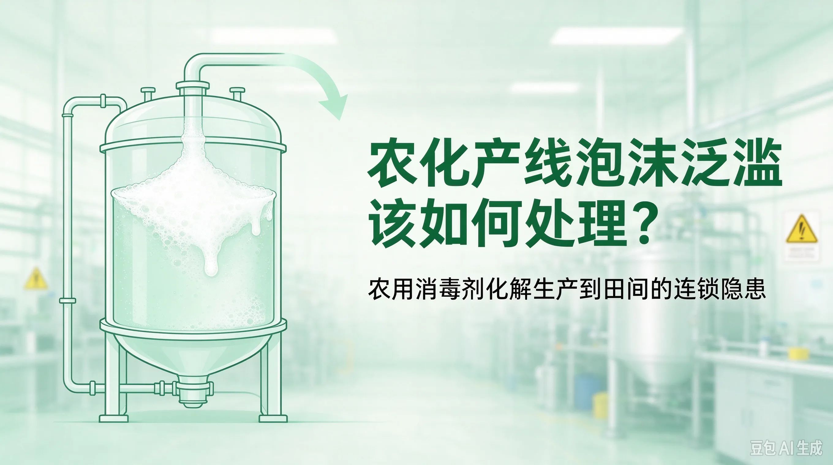 农化生产泡沫隐患多,聊聊农用消泡剂解决的实际问题