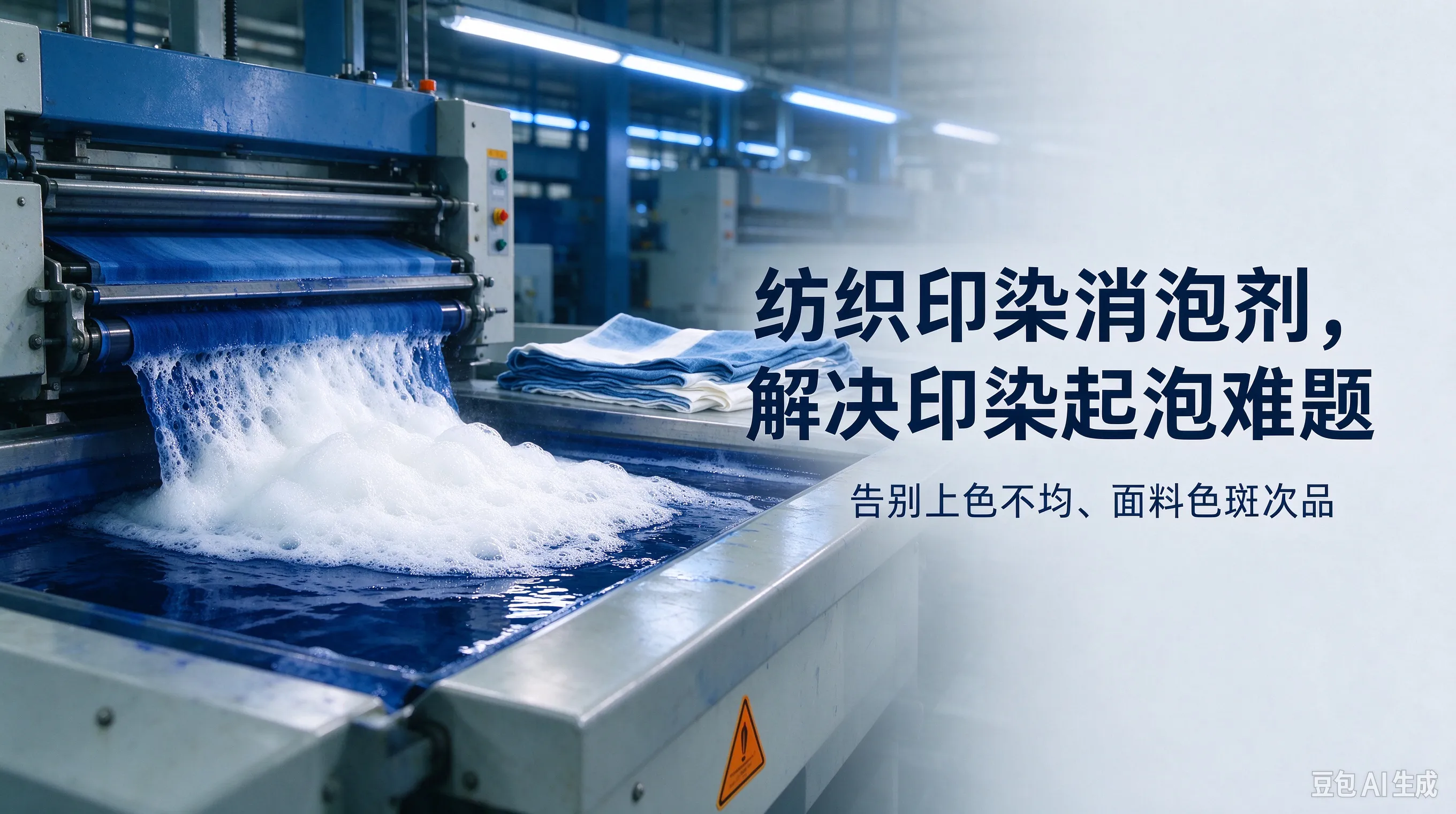 纺织印染消泡剂选型指南,解决印染起泡难题