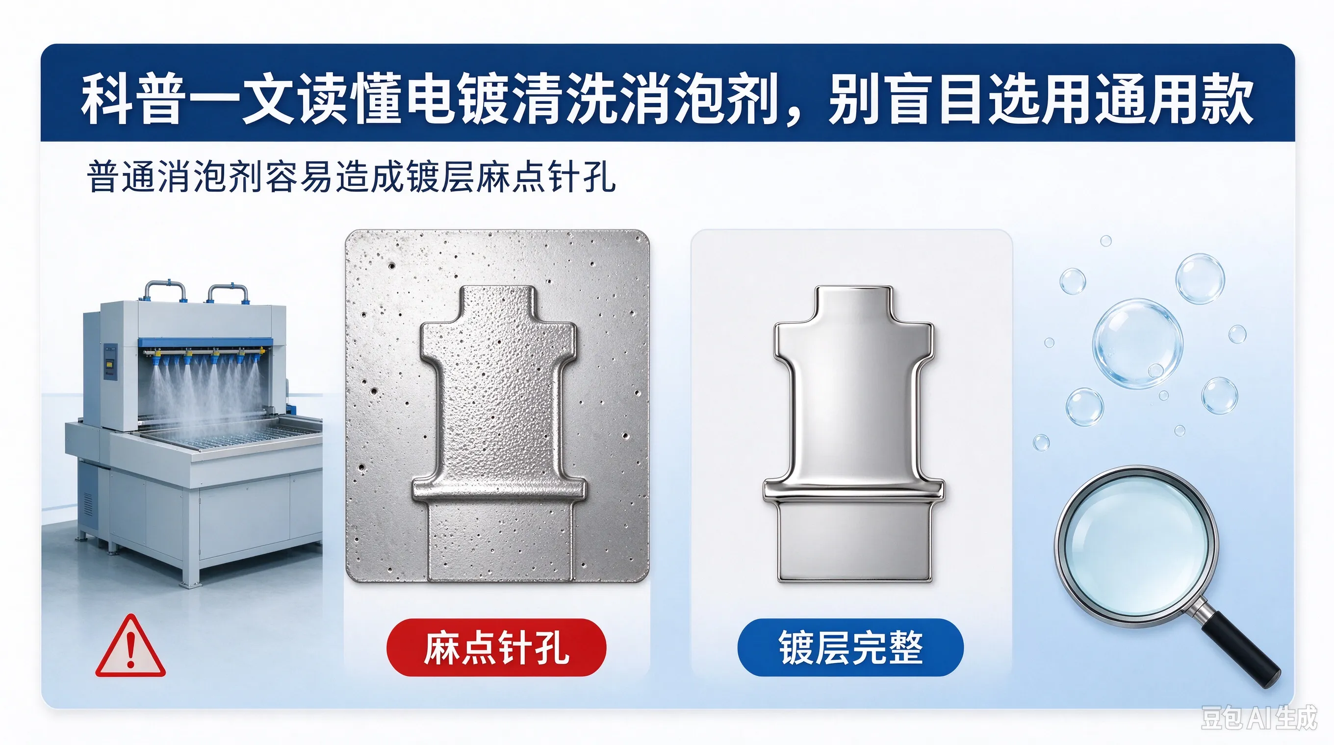 科普|读懂电镀清洗消泡剂,认清它的作用与能力边界