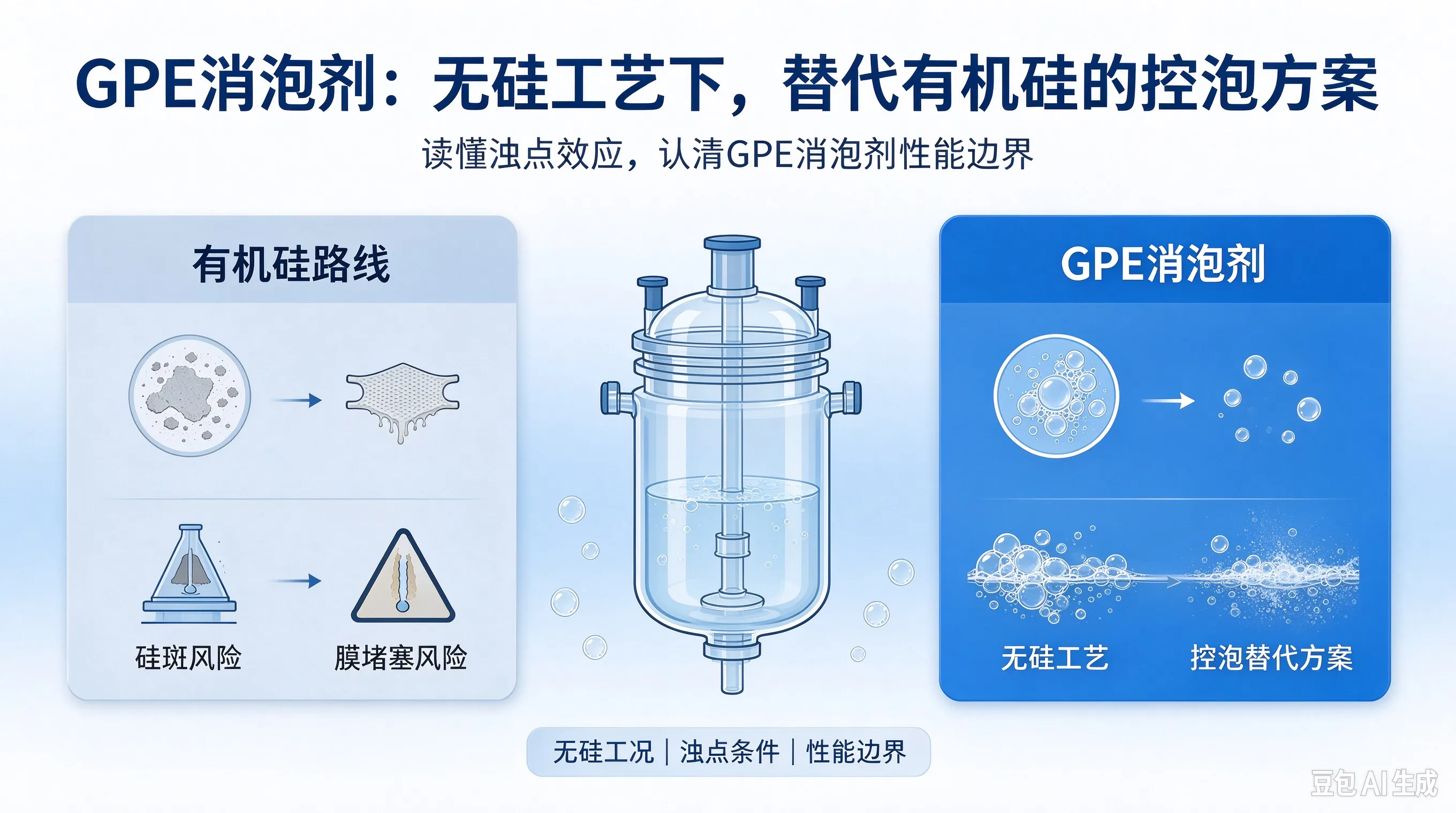 GPE消泡剂:无硅工艺下,替代有机硅的控泡方案