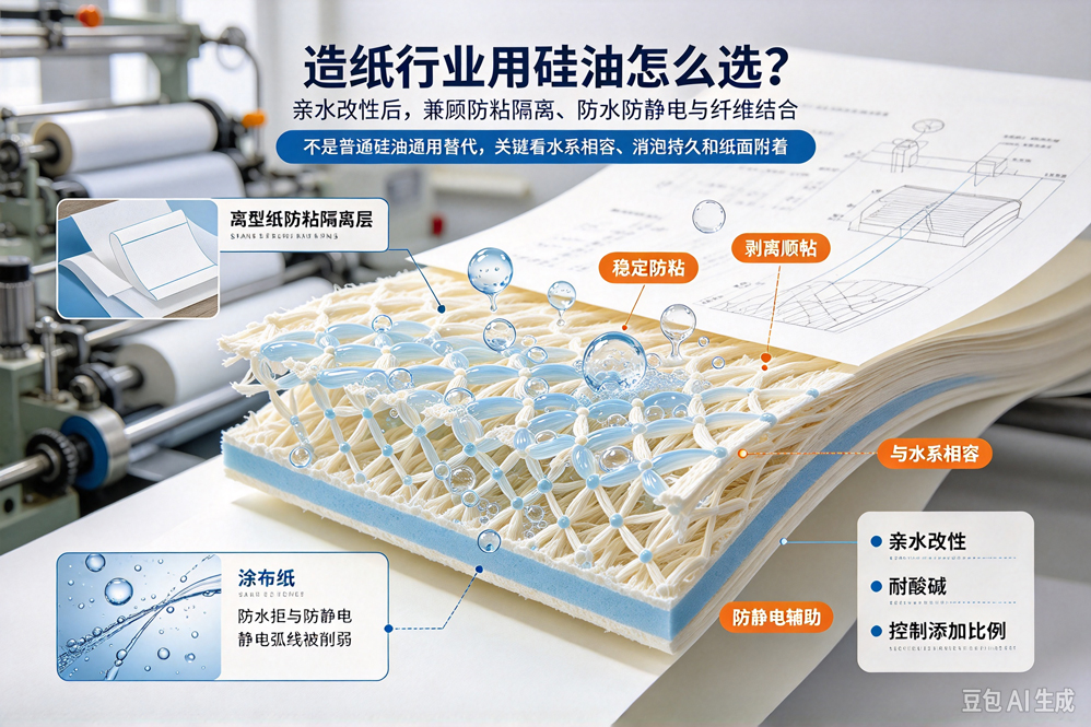 造纸行业用硅油_亲水改性_离型纸防粘隔离_中科鸿泰硅油